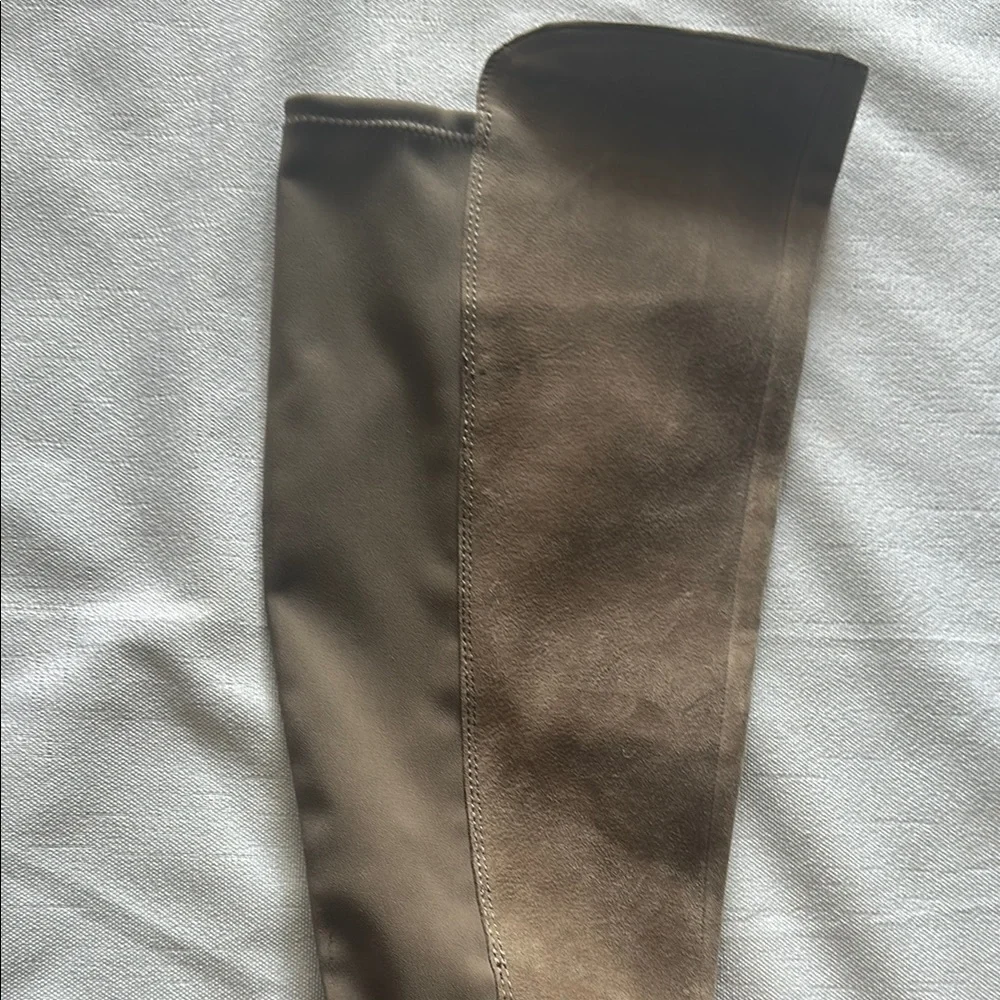 Vince Camuto Tan Over the Knee Boots with Suede Finish